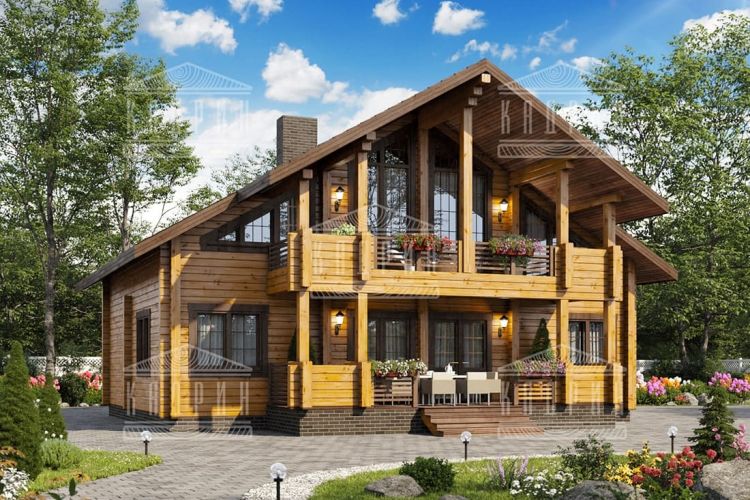 Дом из клееного бруса Аспен Дом из клееного бруса Аспен