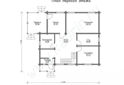 Дом из клееного бруса Рокфорд, 4