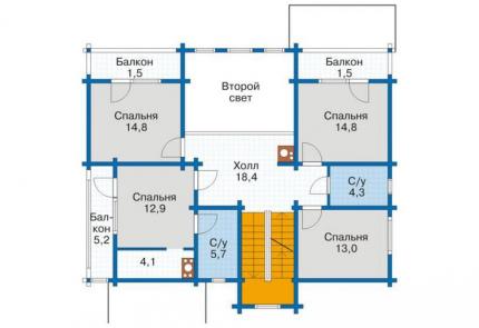 Дом из клееного бруса Стэмфорд, 4