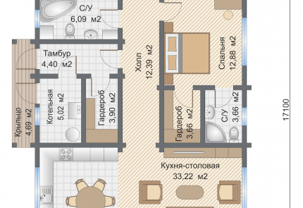 Дом из клееного бруса Тироль, 3